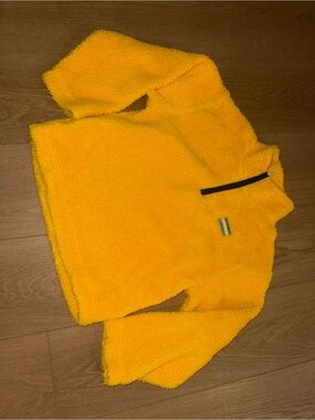 Dairy boy sport  Yellow Sherpa Quarter-Zip Pullover Jacket